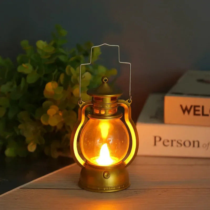 Retro Vintage LED Lantern – 7 Colors | Christmas & Home Décor Decorative LED Lantern Qme