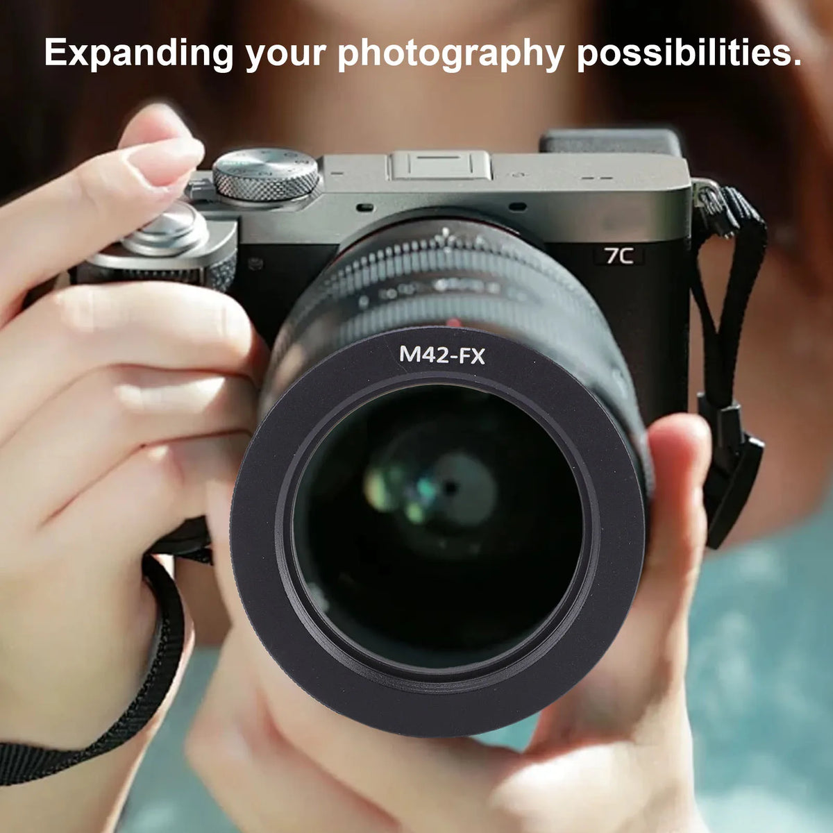 M42 to Fujifilm FX Slim Lens Adapter – Aluminum Alloy Ring Camera Lens Adapter Qst