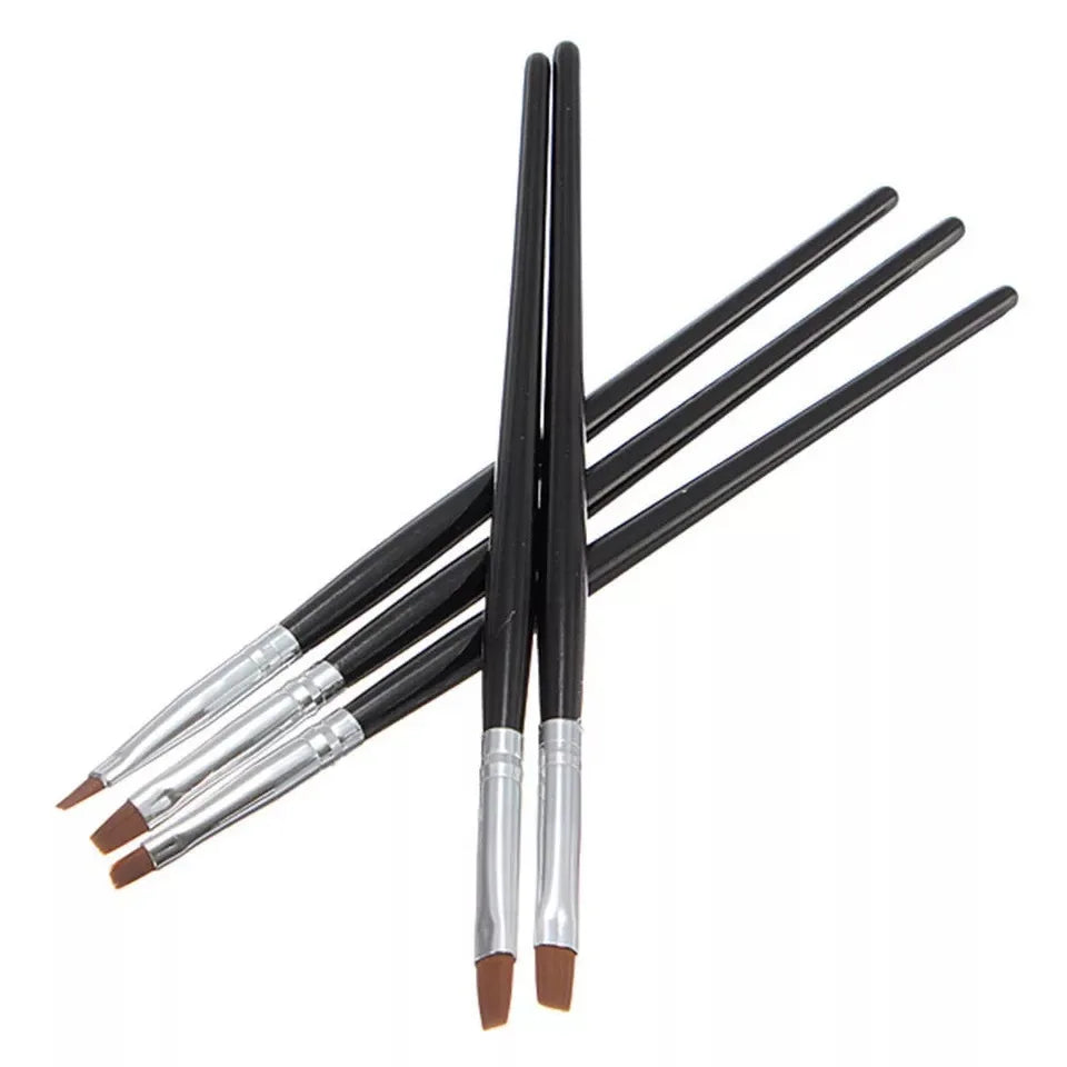 Dental Resin Brush Pens Silicone Composite Shaping Tools 5 Pcs Dental Resin Brush Set Qme