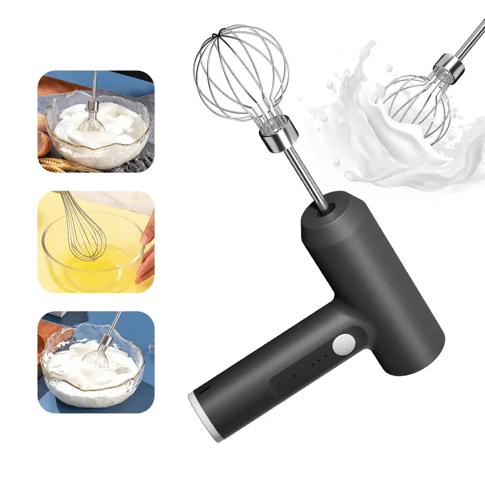 Wireless Electric Hand Mixer 3-Speed Portable Egg Beater Electric Hand Mixer Qst