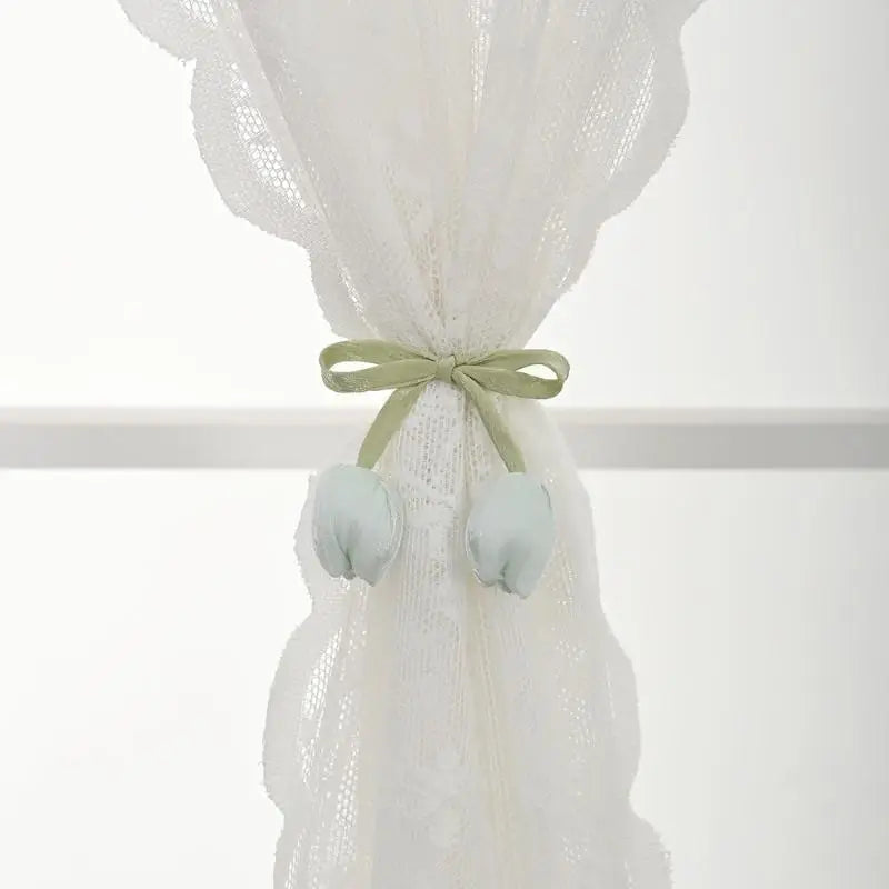 Elegant Tulip Curtain Tiebacks | Adjustable Rope Straps 4 Colors Curtain Tiebacks Qme