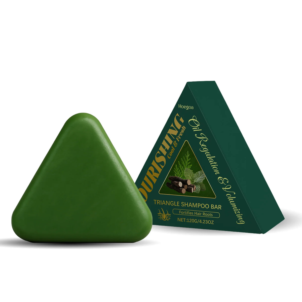Hoegoa Shampoo Bar – Polygonum Multiflorum & Mint | 120g Solid Shampoo Bar Qst 120g Boxed