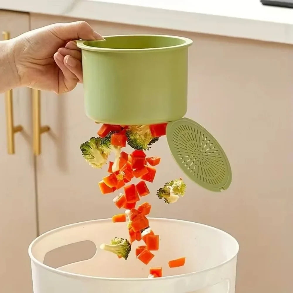 Kitchen Press-Type Drain Basket Food Strainer Sink Organizer Sink Drain Strainer Qme