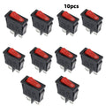 Thin Flat Manual Toggle Switch – Copper Instrument Transfer Switch Toggle Switch Qme red-10pcs
