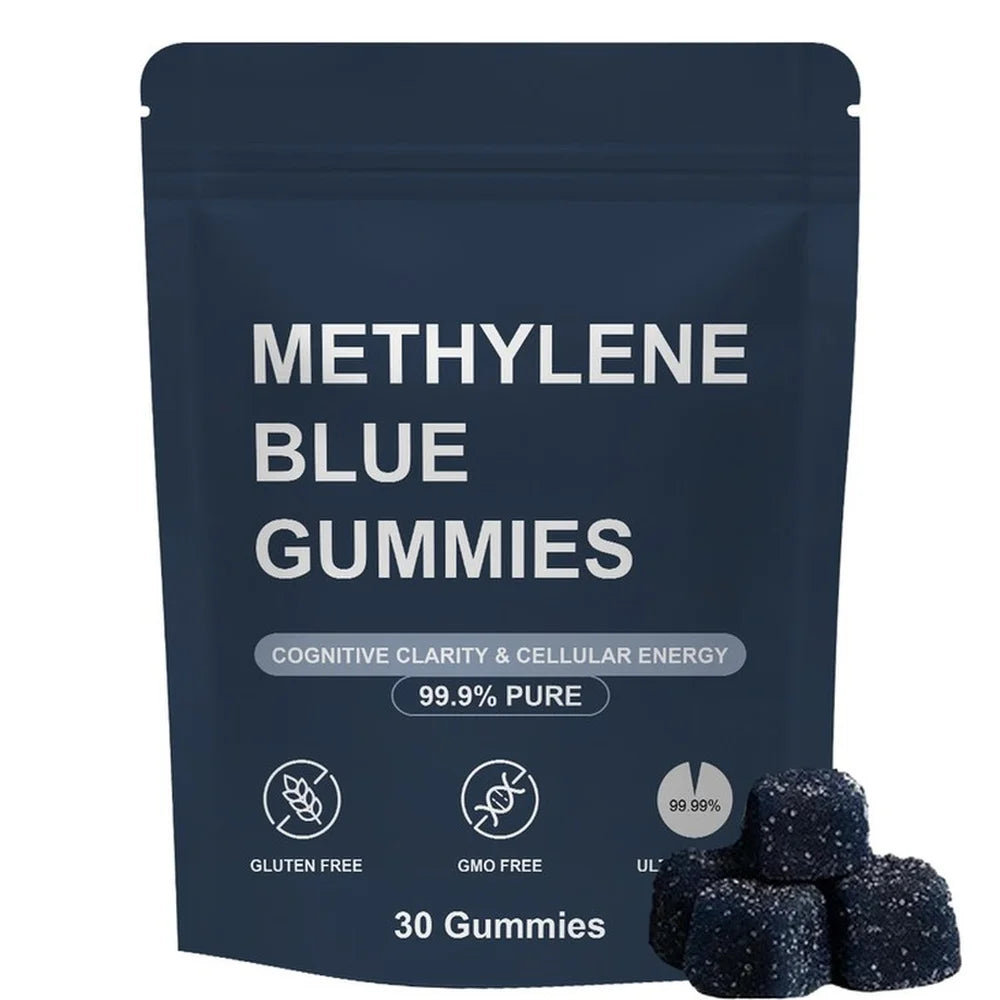 Methylene Blue Gummies Vitamin B6 B12 – Energy & Clarity Wellness Gummies Qst 30 Count(Pack of 1)