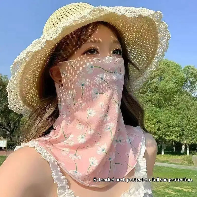 Women's UV Sun Protection Neck Scarf & Face Cover Sun Protection Scarf Qst A1
