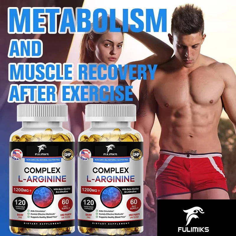 Fulimiks L-Arginine Nitric Oxide Supplement – Muscle & Blood Flow Nitric Oxide Supplement Qst