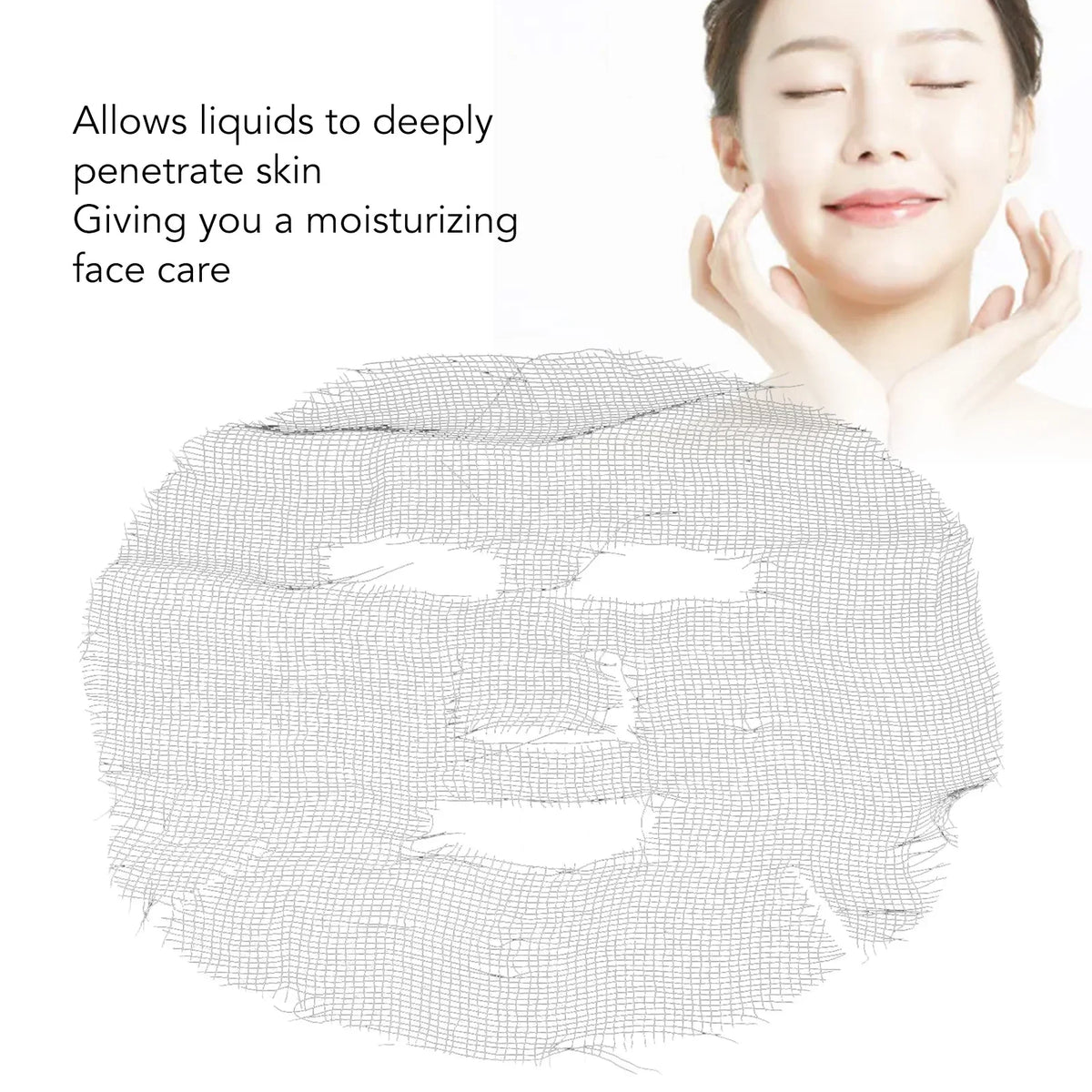 Disposable Gauze Facial Mask Sheets – DIY Precut Skincare Facial Mask Sheets Qme