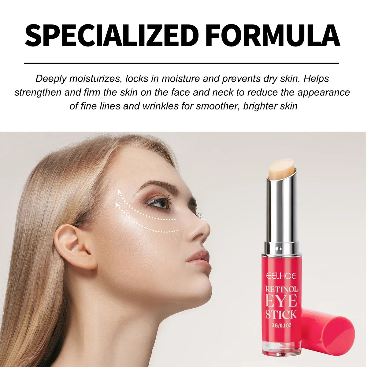 Retinol Eye Cream Stick – Brighten, Firm & Smooth Under Eyes Retinol Eye Cream Qme