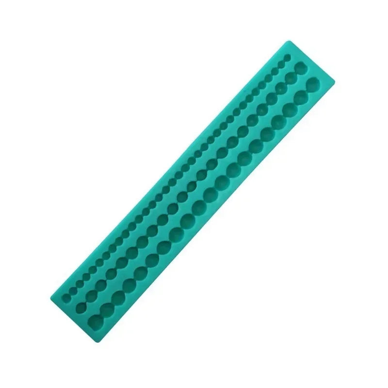 Silicone Pearl Strip Mold – Fondant, Chocolate & Cake Decor Silicone Baking Mold Qme A