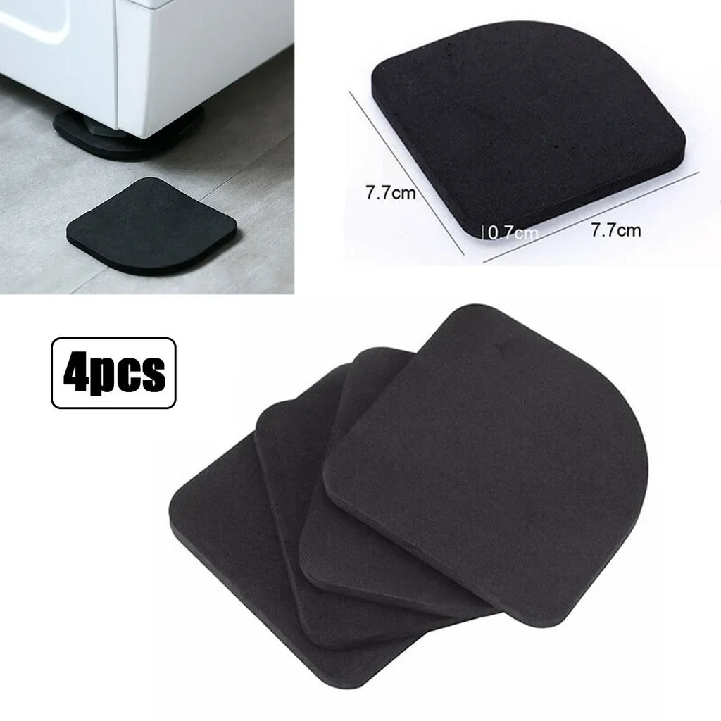 Anti-Vibration Washing Machine Pads – Non-Slip Feet (4pcs) Appliance Vibration Pads Qme