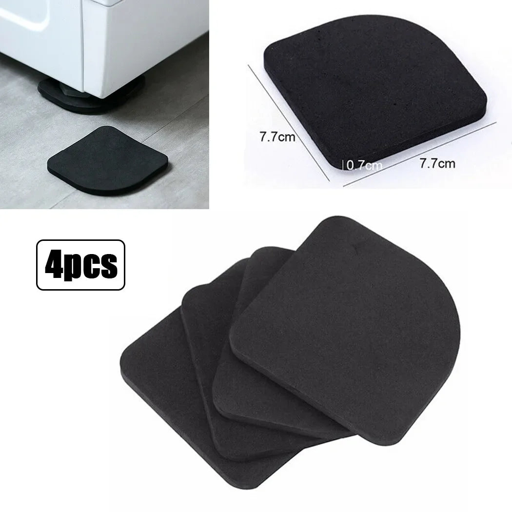 Anti-Vibration Washing Machine Pads – Non-Slip Feet (4pcs) Appliance Vibration Pads Qme