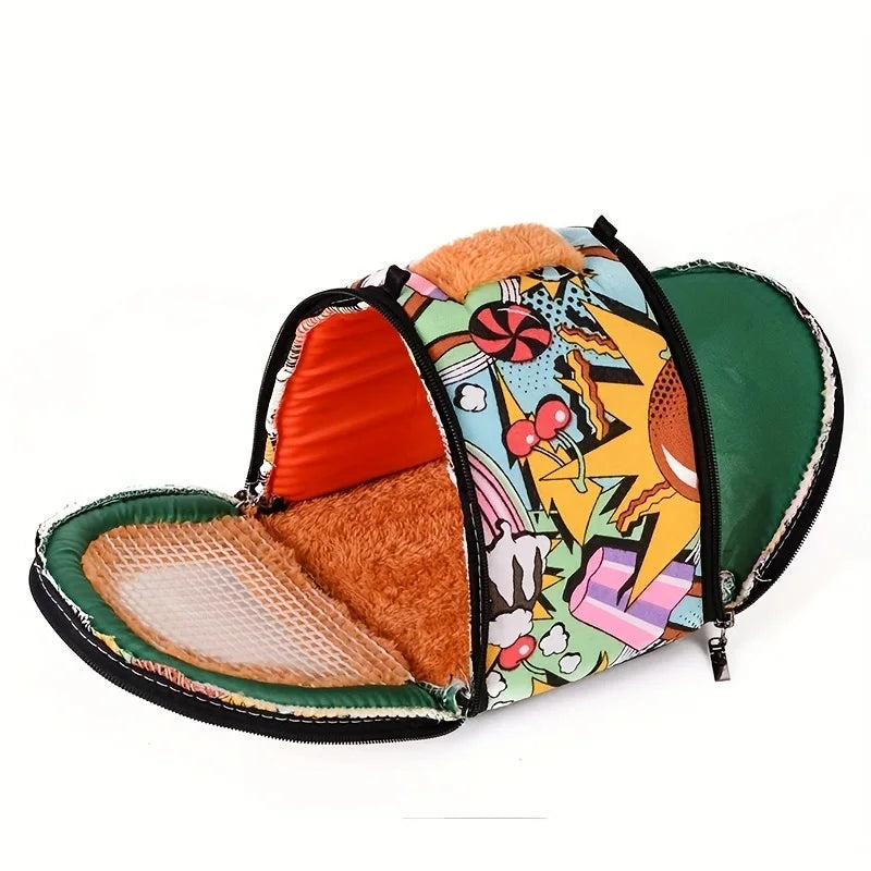 Cartoon Small Pet Carrier Bag – Chinchilla, Hamster & Guinea Pig Small Pet Carrier Bag Qme