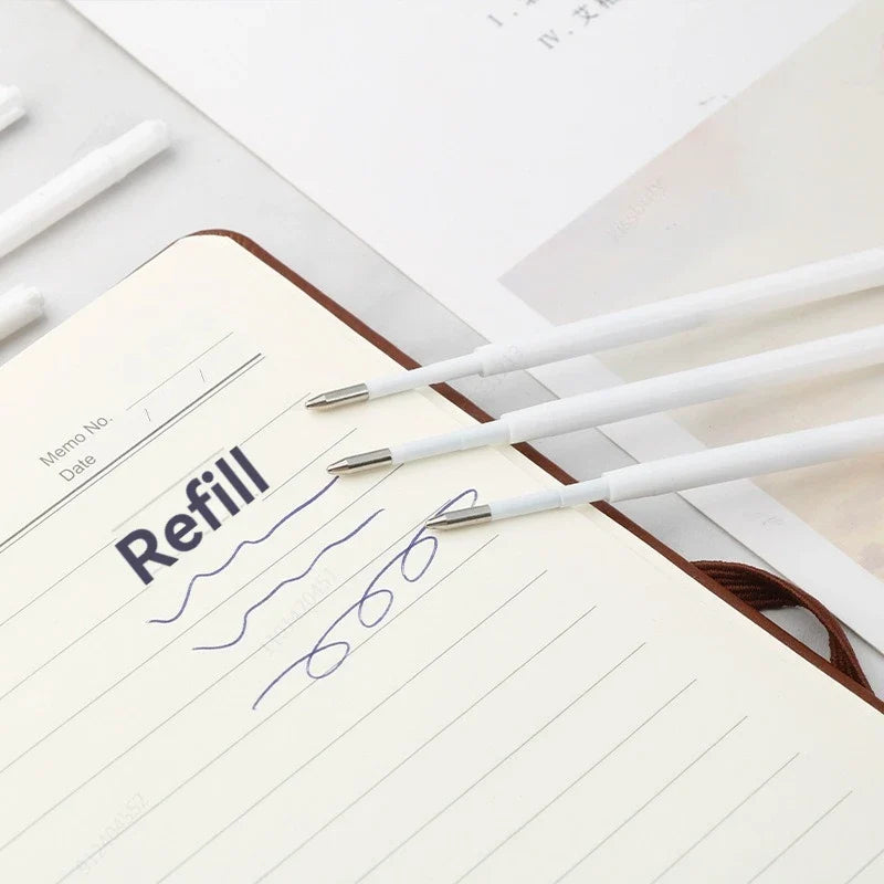 10-Pack G2 Ballpoint Pen Refills – Blue & Black Ink Pen Refills Qme