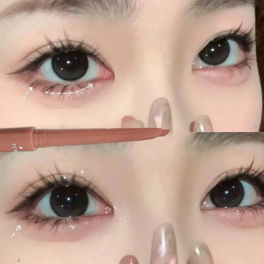 Qme Curved Gel Eyeliner Pen – Waterproof Ultra-Fine Tip Gel Eyeliner Pen Qme