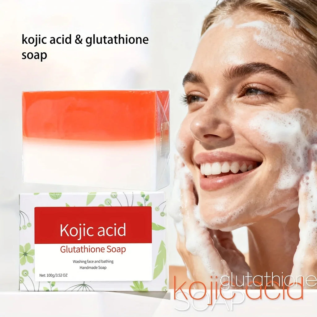 Kojic Acid & Glutathione Whitening Soap – Deep Cleansing Bar Whitening Bar Soap Qme