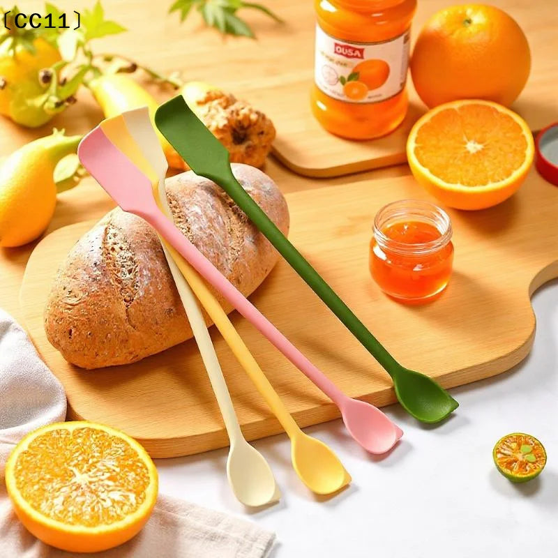 Silicone Small Spoon – Heat Resistant, Non-Stick & Easy Clean Silicone Kitchen Spoon Qme