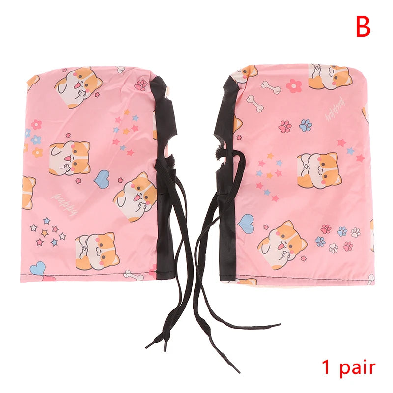 Winter E-Bike Handlebar Muffs – Waterproof Windproof Fleece Handlebar Muffs Qst B