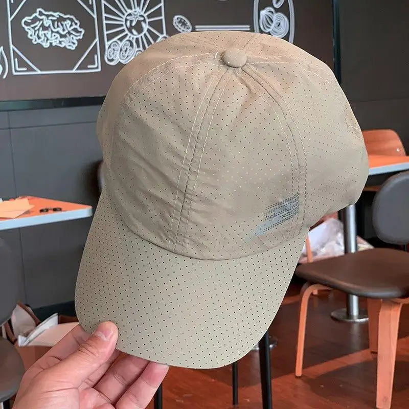 Quick-Dry Unisex Baseball Cap – Golf Fishing Outdoor Sun Hat Sports Baseball Cap Qst Khaki
