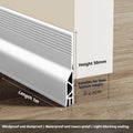 TPE Door Bottom Seal Strip Self-Adhesive Weather Stripping 1M Door Weather Stripping Qme Large White 4Pcs