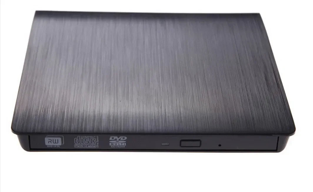 Slim Portable External USB 3.0 DVD/CD Burner Drive External Optical Drive Qme black