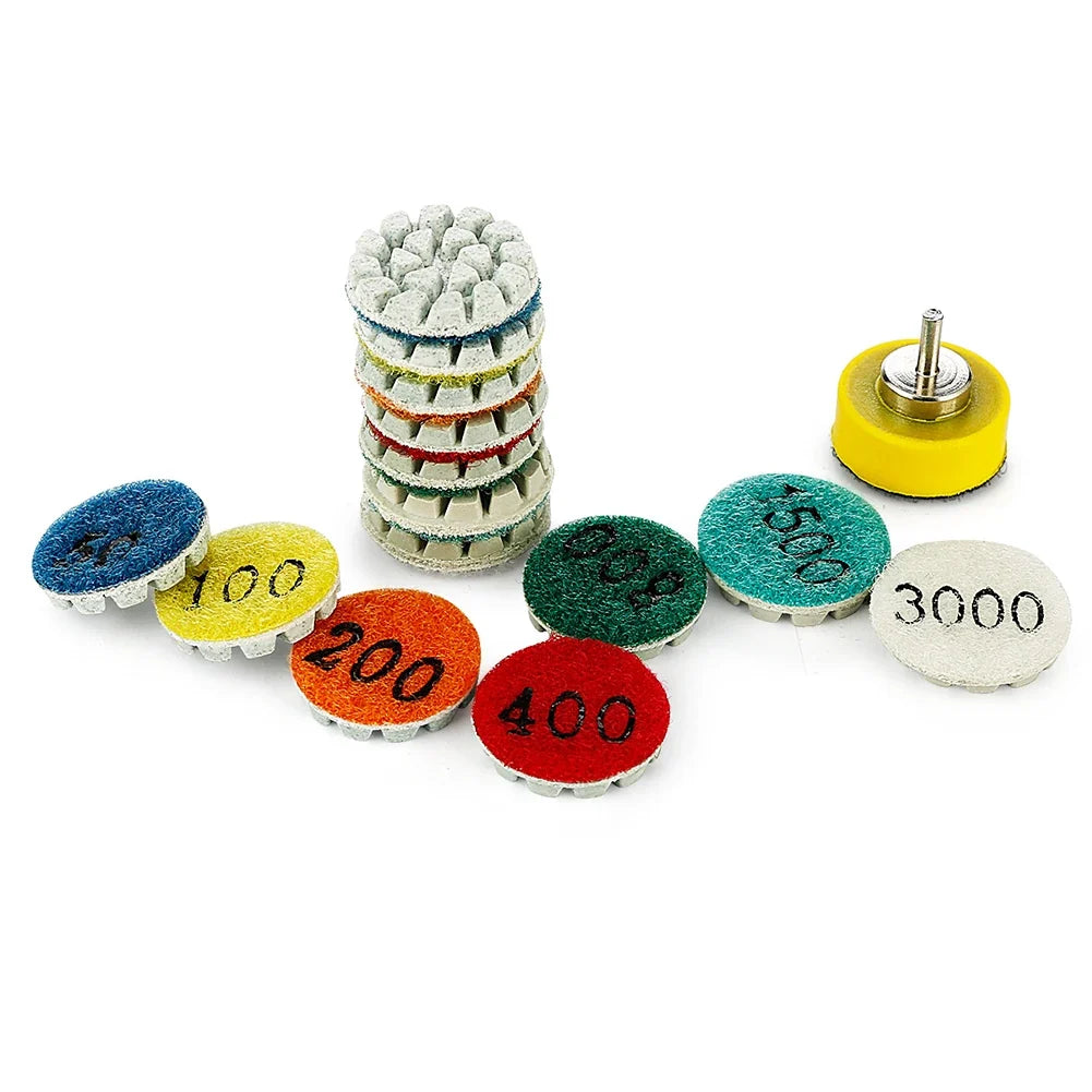 1" Wet Dry Polishing Pad Grinding Disc – Marble Granite Concrete Polishing Grinding Disc Qme