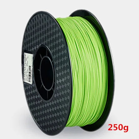 TPU 3D Printer Filament 1.75mm Flexible Multicolor 0.25KG 3D Printer Filament Qst Apple green 250g