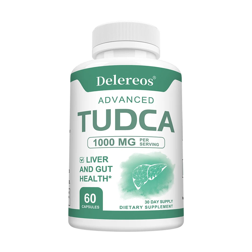 TUDCA Liver Capsules 1000mg – Detox, Cleanse & Gallbladder Support Liver Support Supplement Qst 60 count-1 bottle