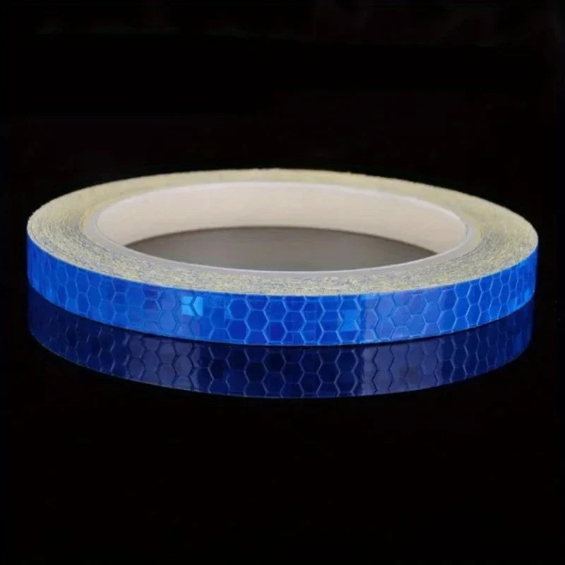 Reflective Safety Warning Tape Stickers – 4 Colors | Night Vis Reflective Safety Tape Qme Blue