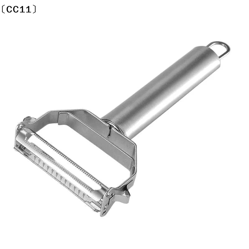 2-in-1 Stainless Steel Vegetable Peeler & Julienne Slicer Vegetable Peeler Slicer Qme