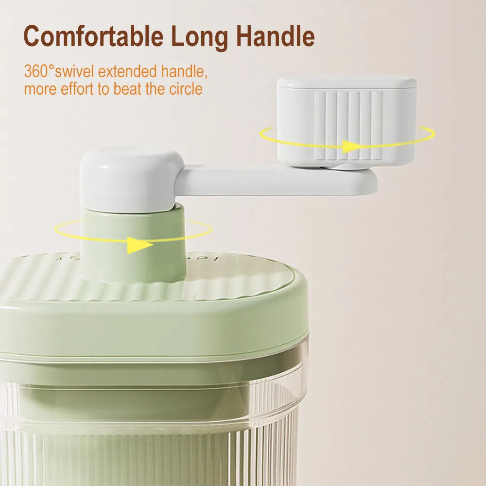Manual Hand-Crank Ice Crusher – Portable Shaved Ice Maker Manual Ice Crusher Qst
