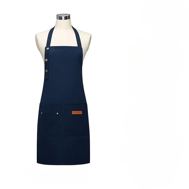 Waterproof Cotton Kitchen Apron | Restaurant & Work Uniform Waterproof Work Apron Qme