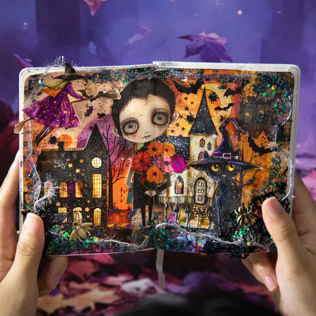 Halloween Gothic Washi Tape – DIY Scrapbooking & Collage Decorative Washi Tape Qme