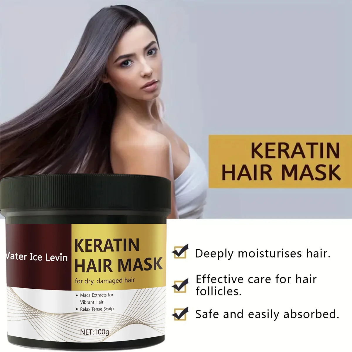Magical Keratin Hair Mask – Frizz Control & Deep Moisture Keratin Hair Mask Qme
