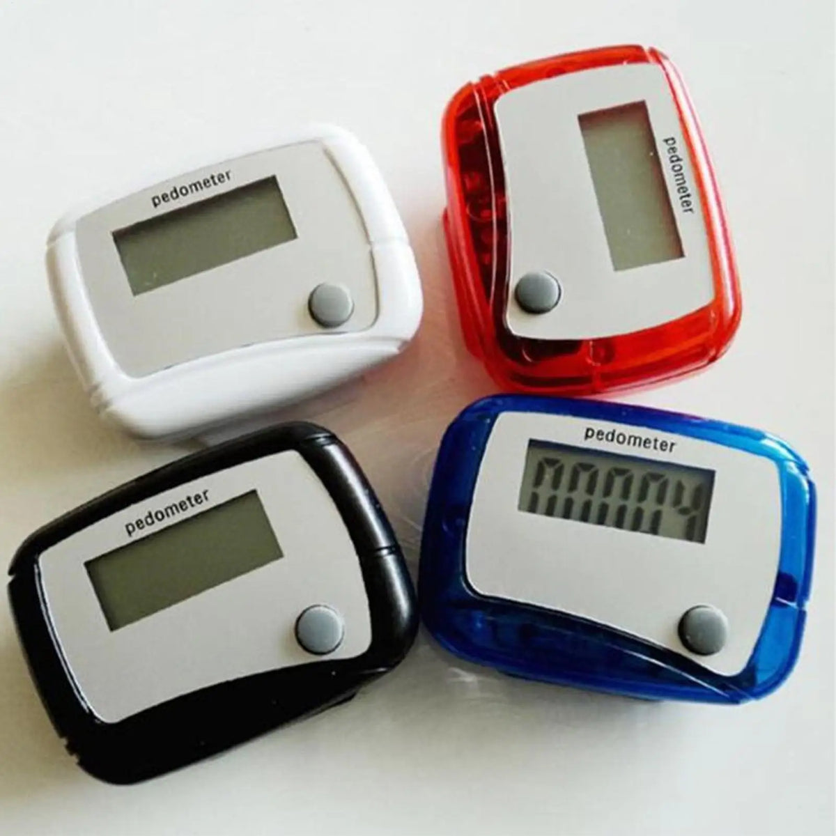 Clip-On Pedometer Step Counter for Walking, Running & Hiking Clip-On Pedometer Qme