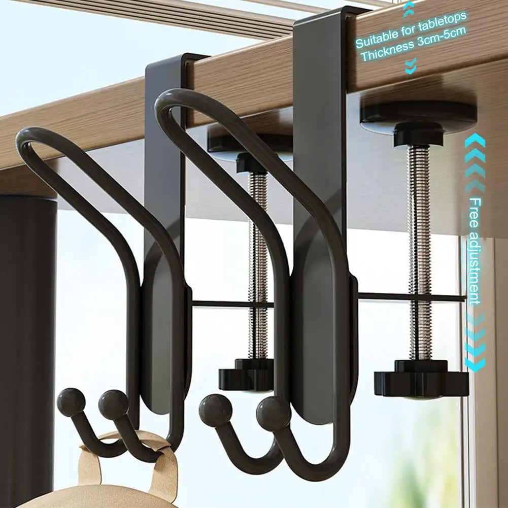 Portable Hanging Bag Hook – Desk & Table Hook, 4 Colors Desk Bag Hook Qme