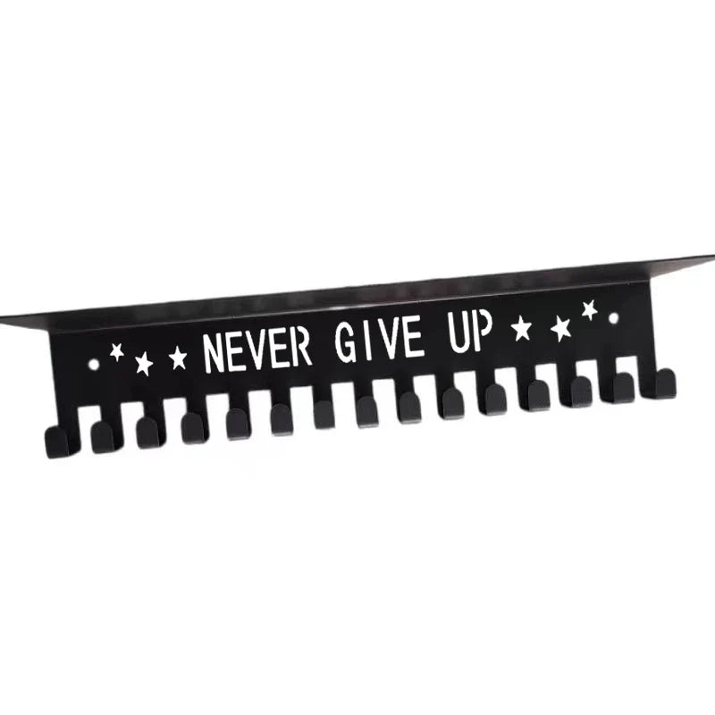 Metal Wall-Mounted Medal Hanger Rack – Large Capacity Display Medal Display Rack Qme