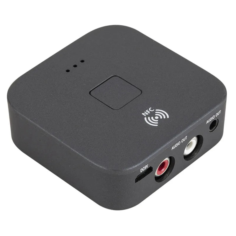 Bluetooth 5.0 NFC Audio Receiver – Car & Speaker Adapter Bluetooth Audio Receiver Qme
