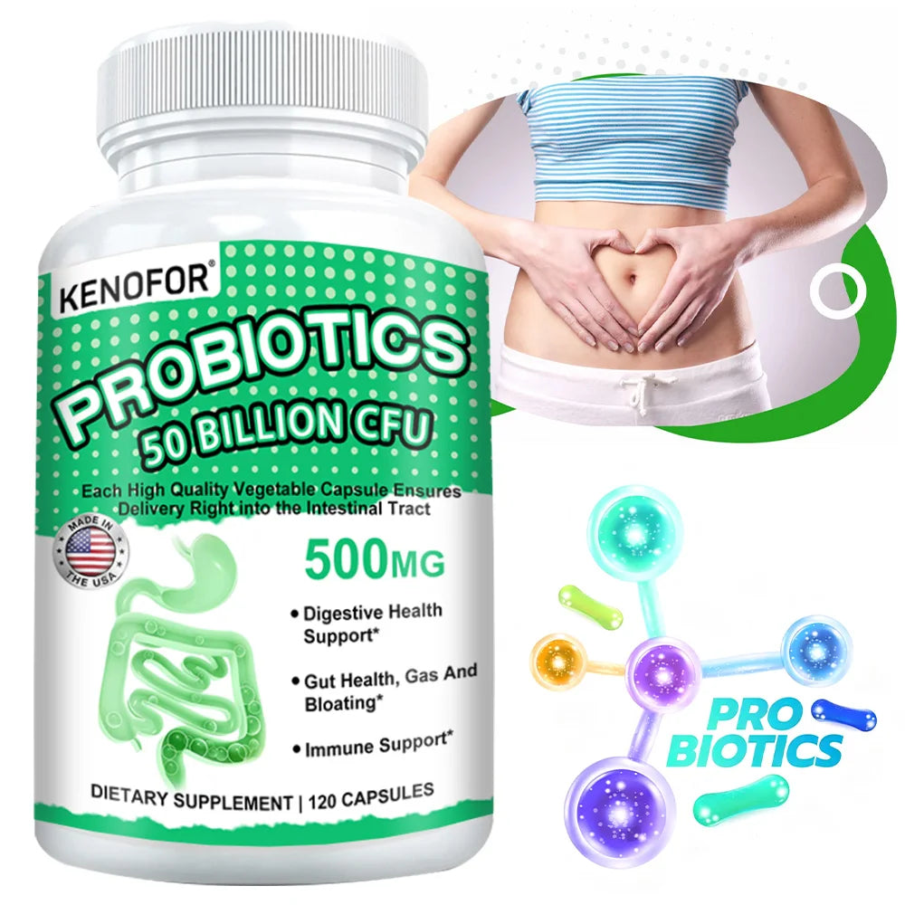 VITALXTRA Probiotic Capsules 50 Billion CFU – 20 Strains Probiotic Supplement Qst