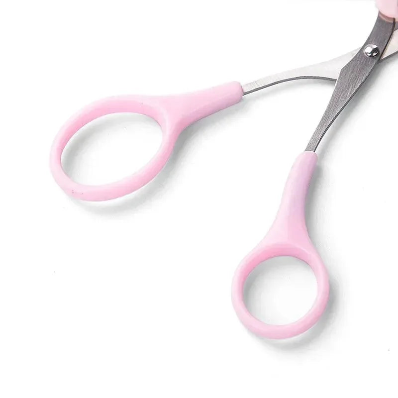 Stainless Steel Eyebrow Trimmer Scissors with Comb | Makeup Tool Eyebrow Trimmer Qme