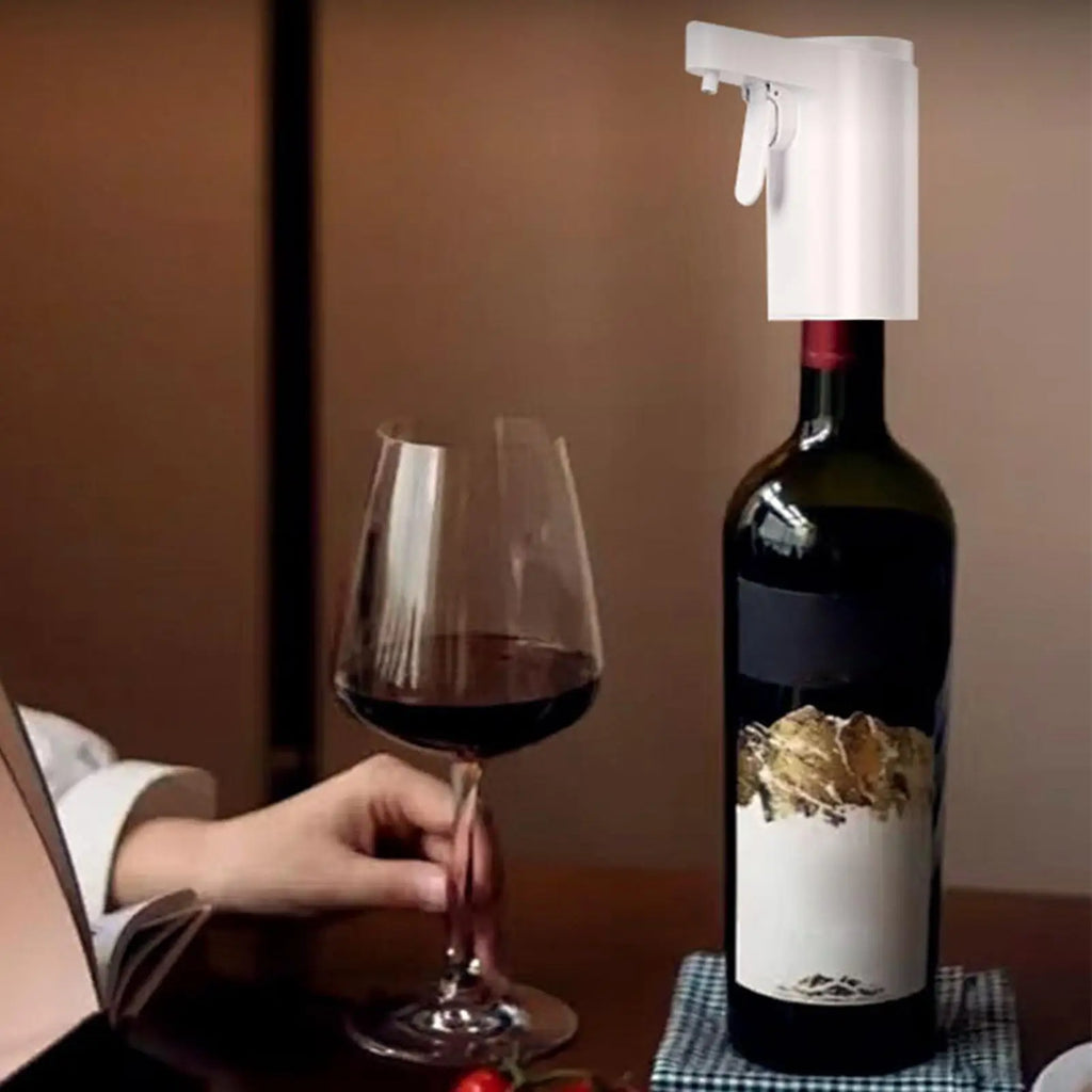 Automatic Wine Dispenser Smart Sensor Pump | 4 Modes Touch Electric Wine Dispenser Qme