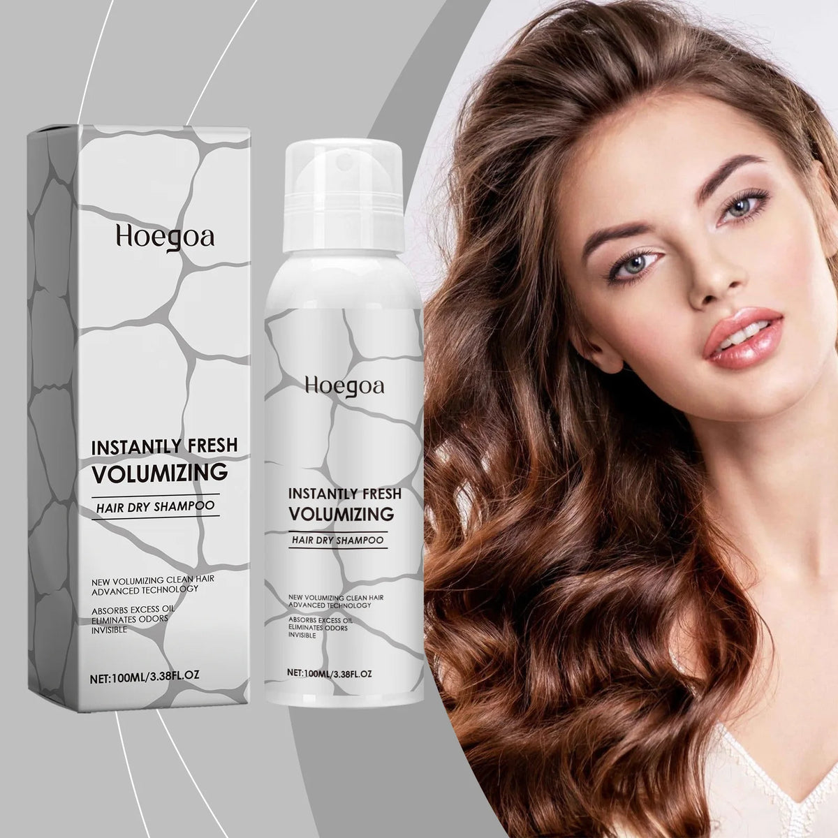 HOEGOA Dry Shampoo Spray – Oil Control & Volumizing 100ml Dry Shampoo Spray Qst 200ml boxed