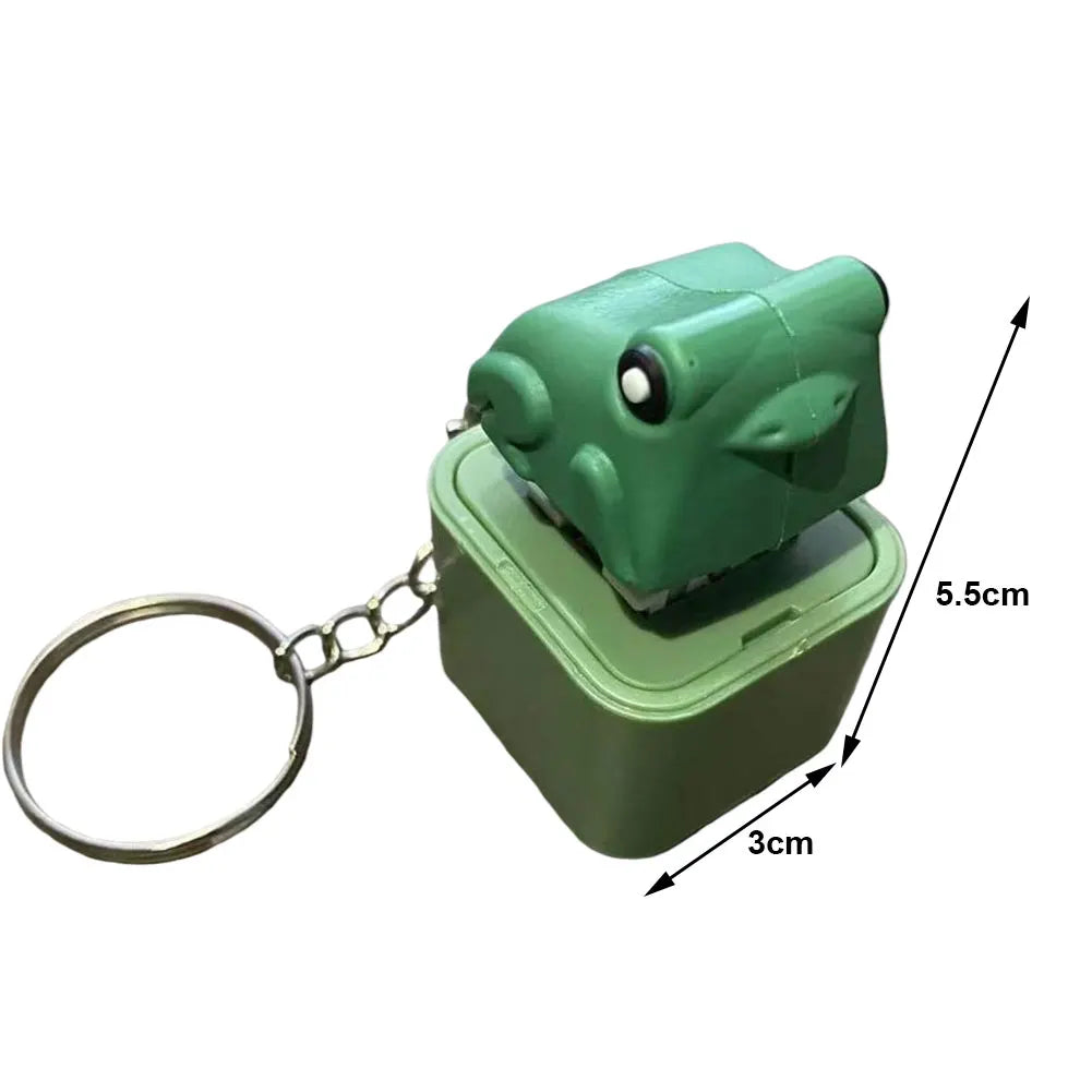 Duck Quacking Fidget Keychain – Light-Up Novelty Toy Novelty Fidget Keychain Qme
