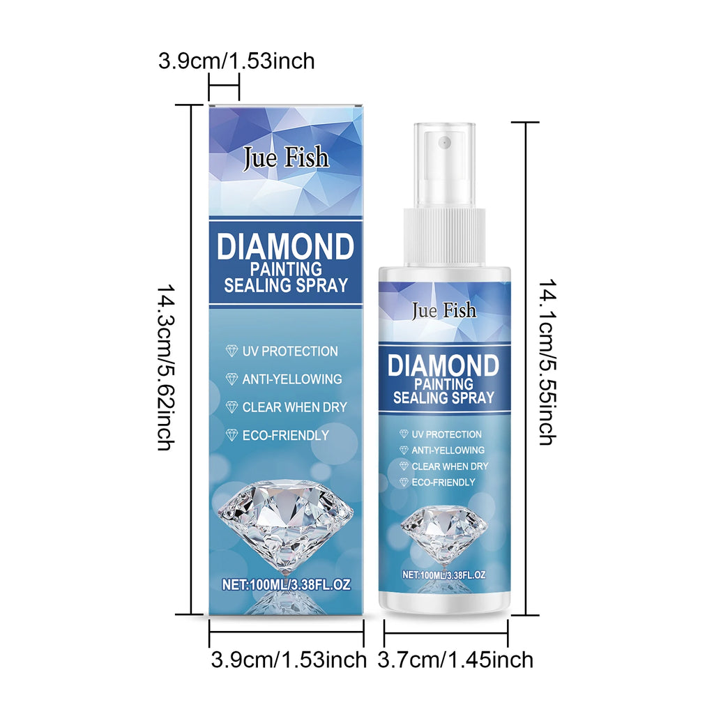 Diamond Painting Sealer Spray 100ml – UV Protective Clear Coat Craft Sealer Spray Qst