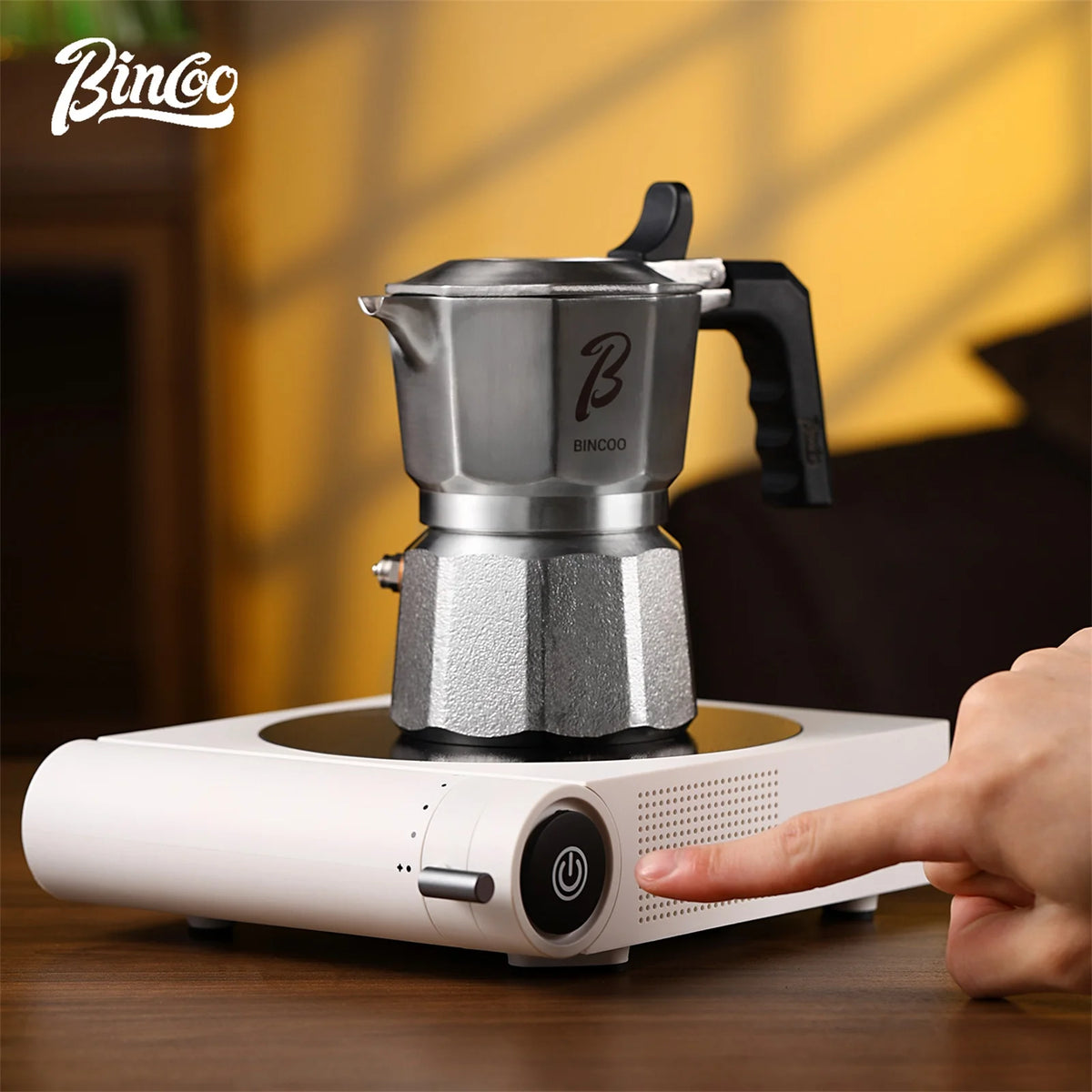 Bincoo 800W Mini Ceramic Infrared Electric Stove for Moka Pot Electric Ceramic Stove Qst