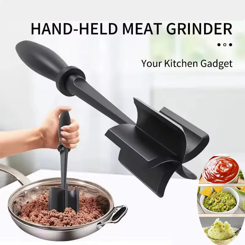 Heat Resistant Meat Chopper & Masher – Ground Beef & Turkey Meat Chopper Tool Qme