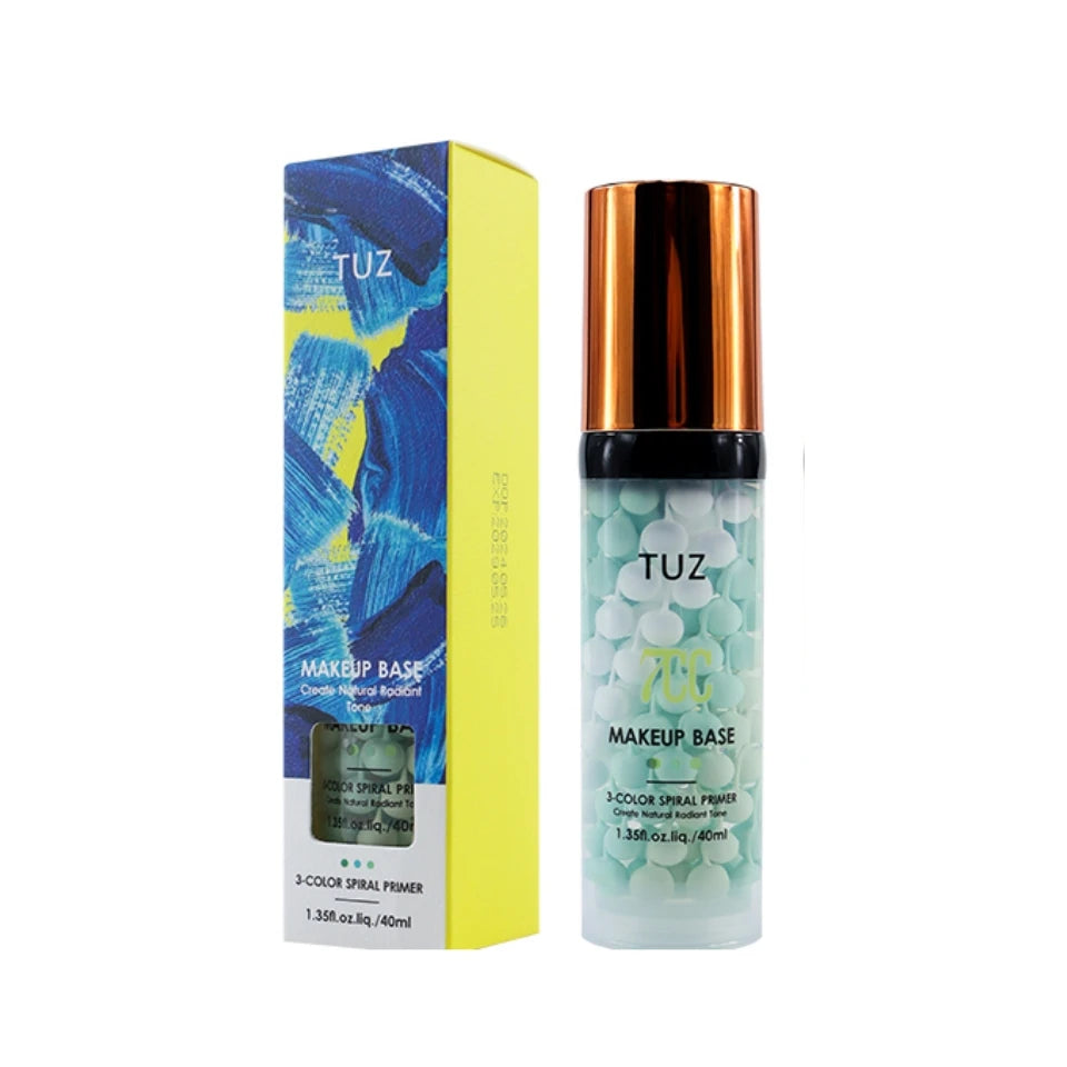 TUZ 3-Color Spiral Makeup Primer – Hydrating Radiant Base 40ml Makeup Primer Qst TUZ 0683