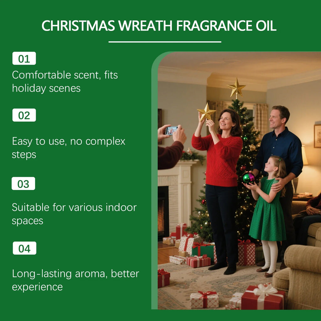 Christmas Aromatherapy Essential Oil for Diffusers – Festive Scent Aromatherapy Essential Oil Qme