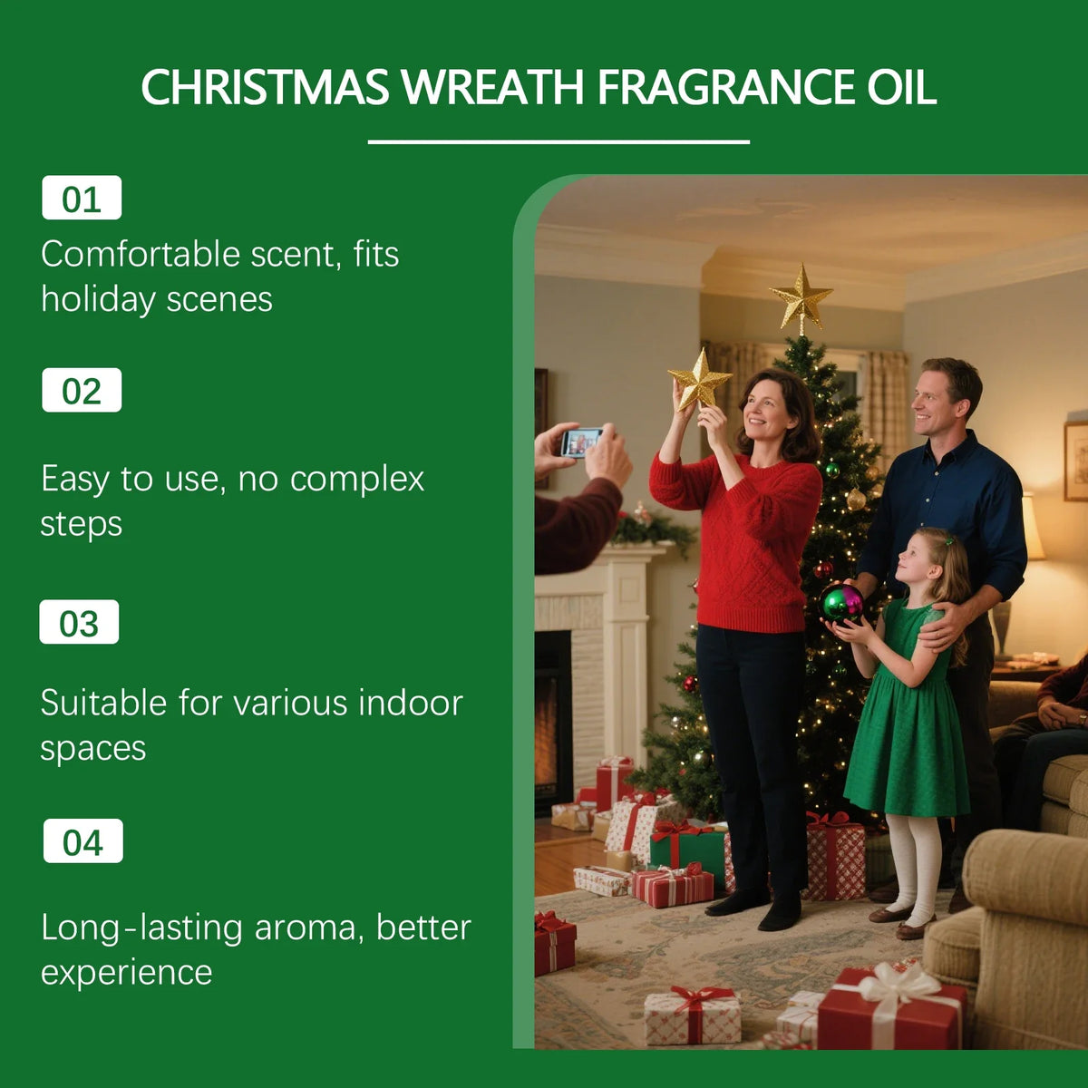 Christmas Aromatherapy Essential Oil for Diffusers – Festive Scent Aromatherapy Essential Oil Qme
