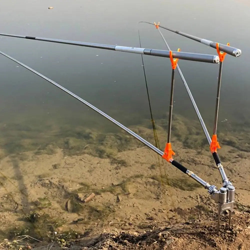 Adjustable Fishing Rod Stand Holder | Stainless Steel Ground Bracket Fishing Rod Holder Qme